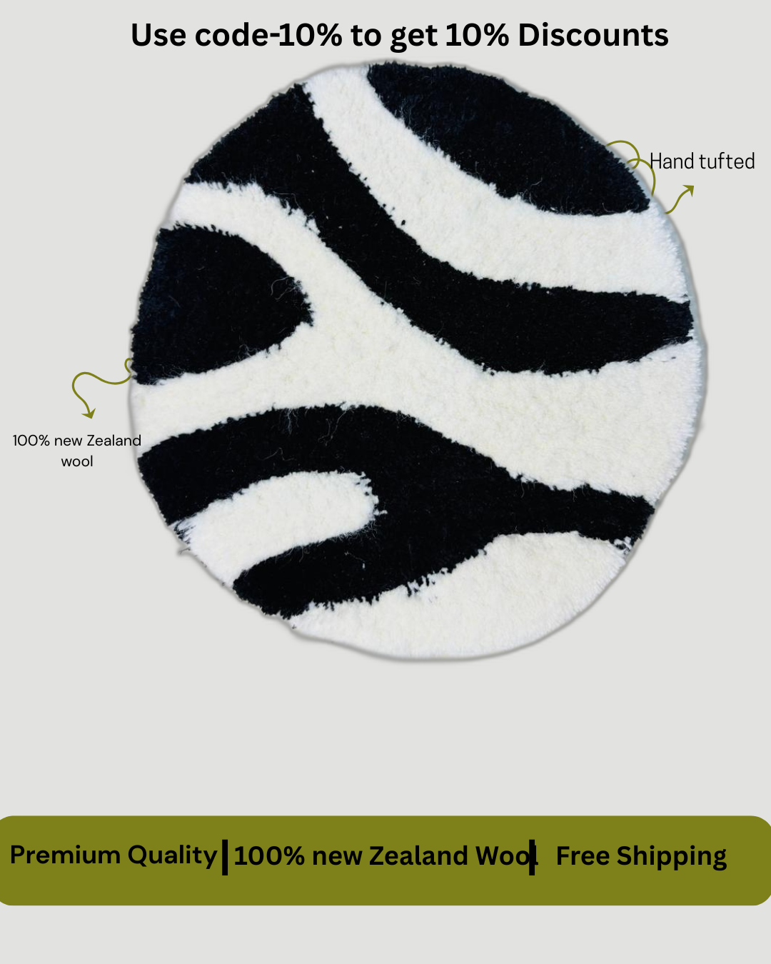 Eclipse Flow | Round Tufted Rug