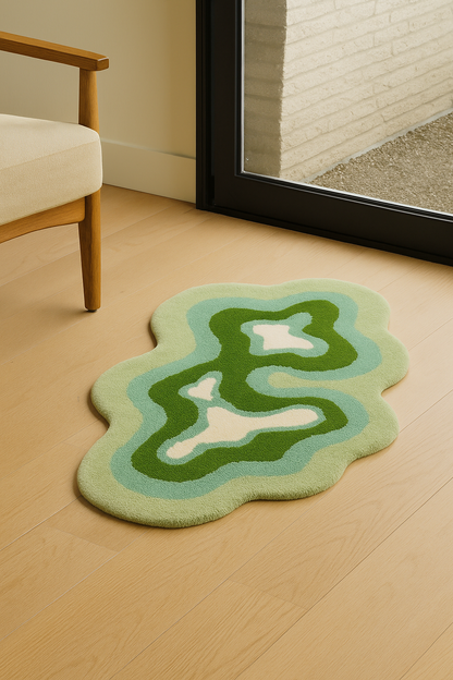 Nature’s Oasis | Hand-Tufted Rug | 100% New Zealand wool | Studio Rugista