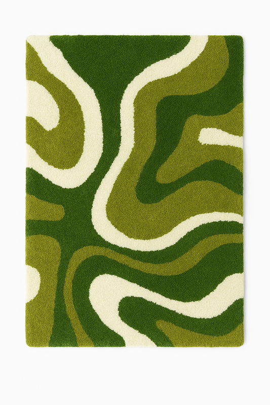 Green Mirage | Luxury Tufted Rug | 100% New Zealand Wool