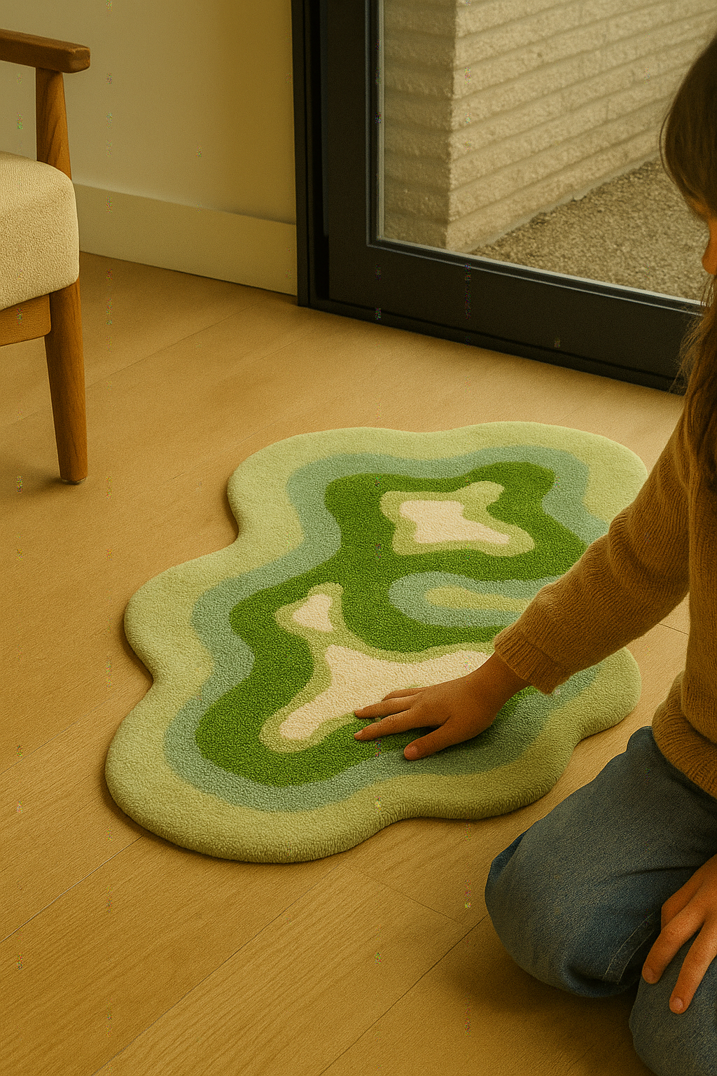 Nature’s Oasis | Hand-Tufted Rug | 100% New Zealand wool | Studio Rugista