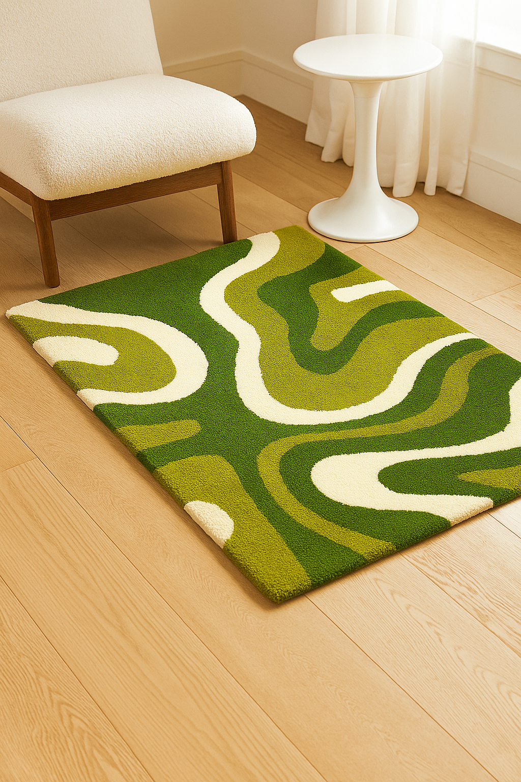Green Mirage | Luxury Tufted Rug | 100% New Zealand Wool