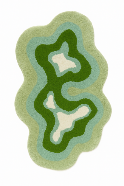 Nature’s Oasis | Hand-Tufted Rug | 100% New Zealand wool | Studio Rugista