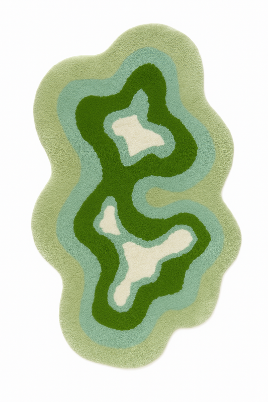 Nature’s Oasis | Hand-Tufted Rug | 100% New Zealand wool | Studio Rugista