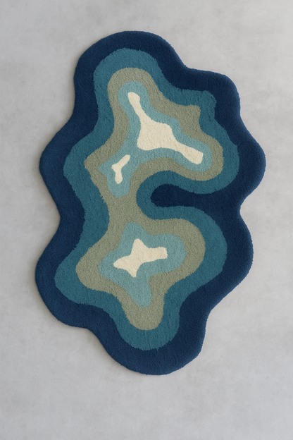 Nature’s Oasis | Hand-Tufted Rug | 100% New Zealand wool | Studio Rugista